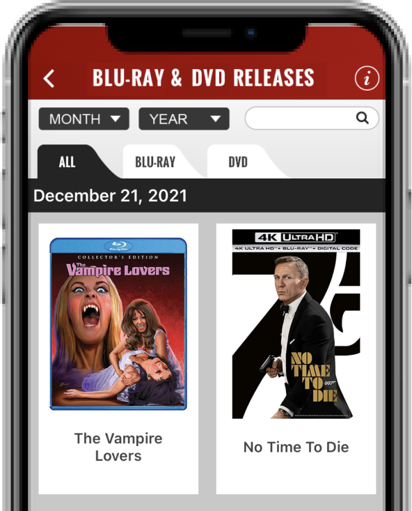 App Theatrical Release Dates Screenshot